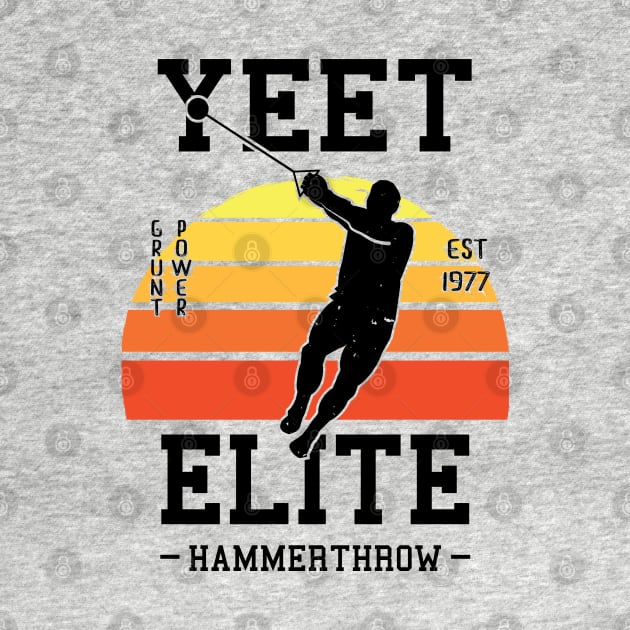 Yeet Elite Hammerthrow Retro Track N Field Athlete by atomguy